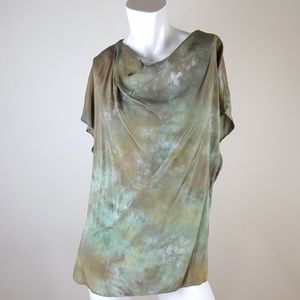 Citron silk blend tunic FINAL PRICE DROP!